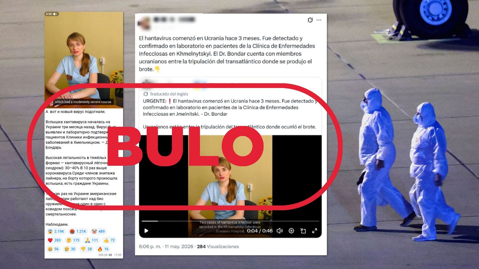 Bulo: el brote de hantavirus no comienza en Ucrania