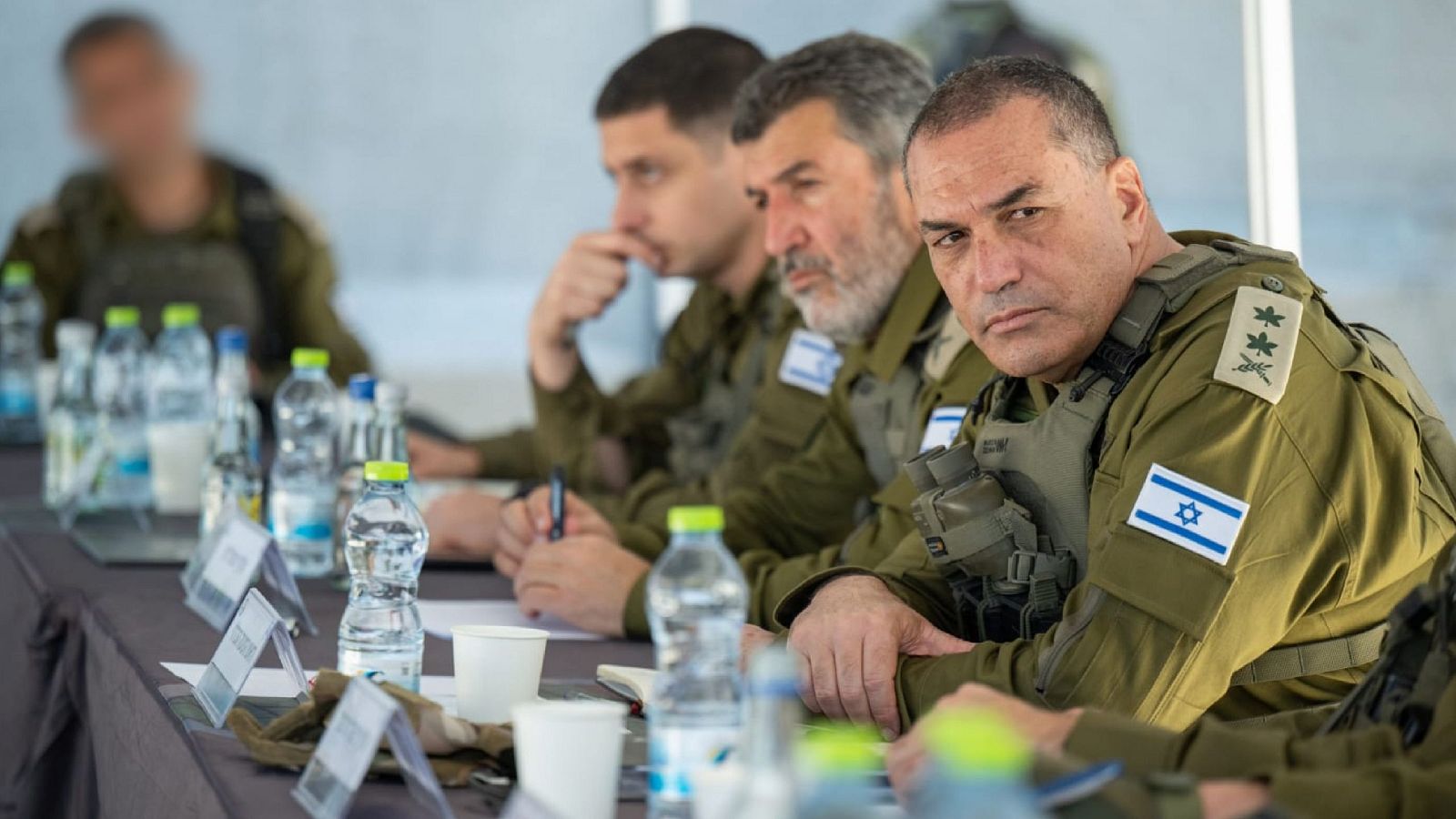 El jefe del Estado Mayor israelí, Eyal Zamir, durante una evaluación de situación en el norte de Cisjordania