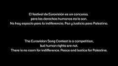 El mensaje de RTVE, antes de Eurovisión: "Es un concurso, los derechos humanos no lo son. No hay espacio para la indiferencia. Paz y justicia para Palestina"
