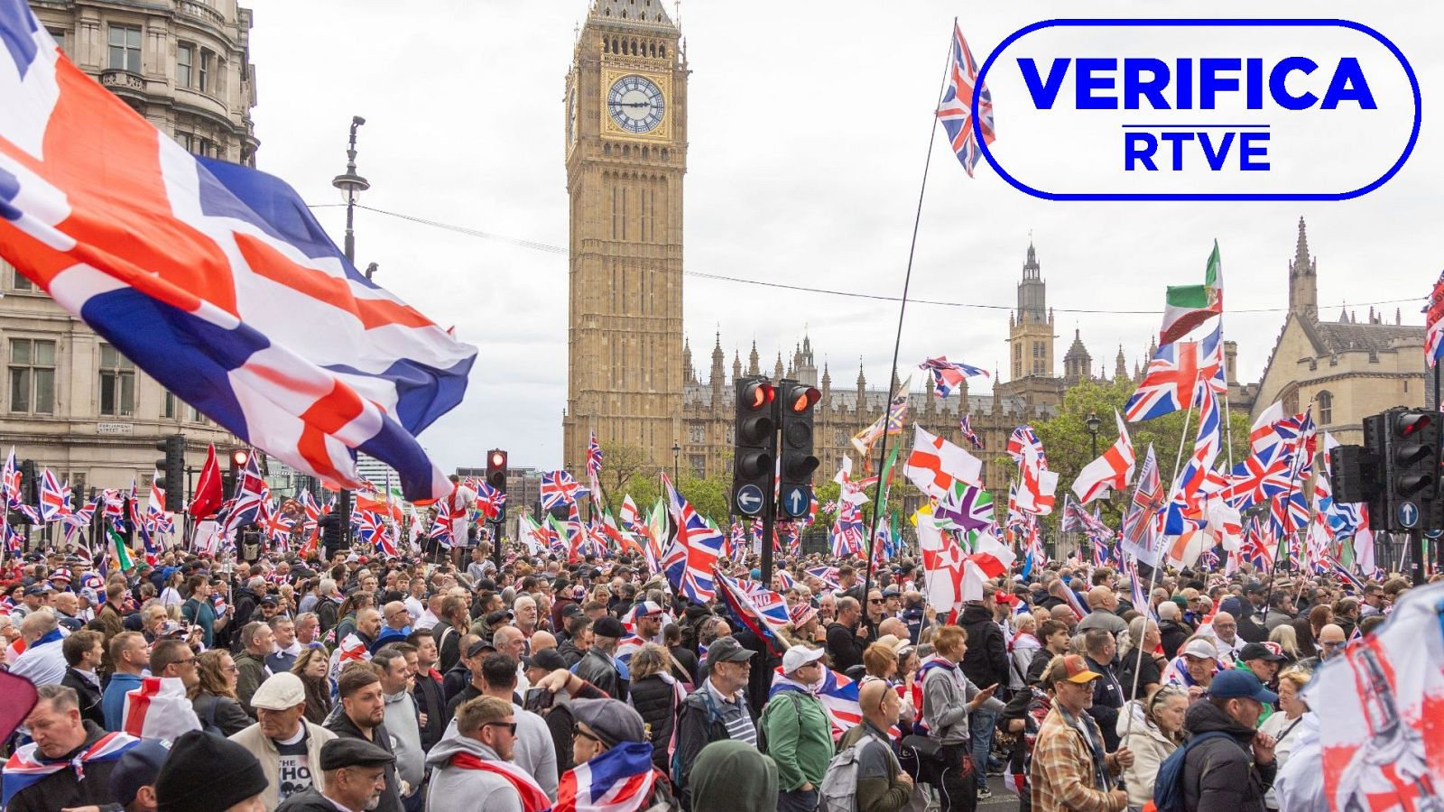 Bulos sobre la manifestación de extrema derecha ‘Unite the Kingdom’ del 16 de mayo en Londres