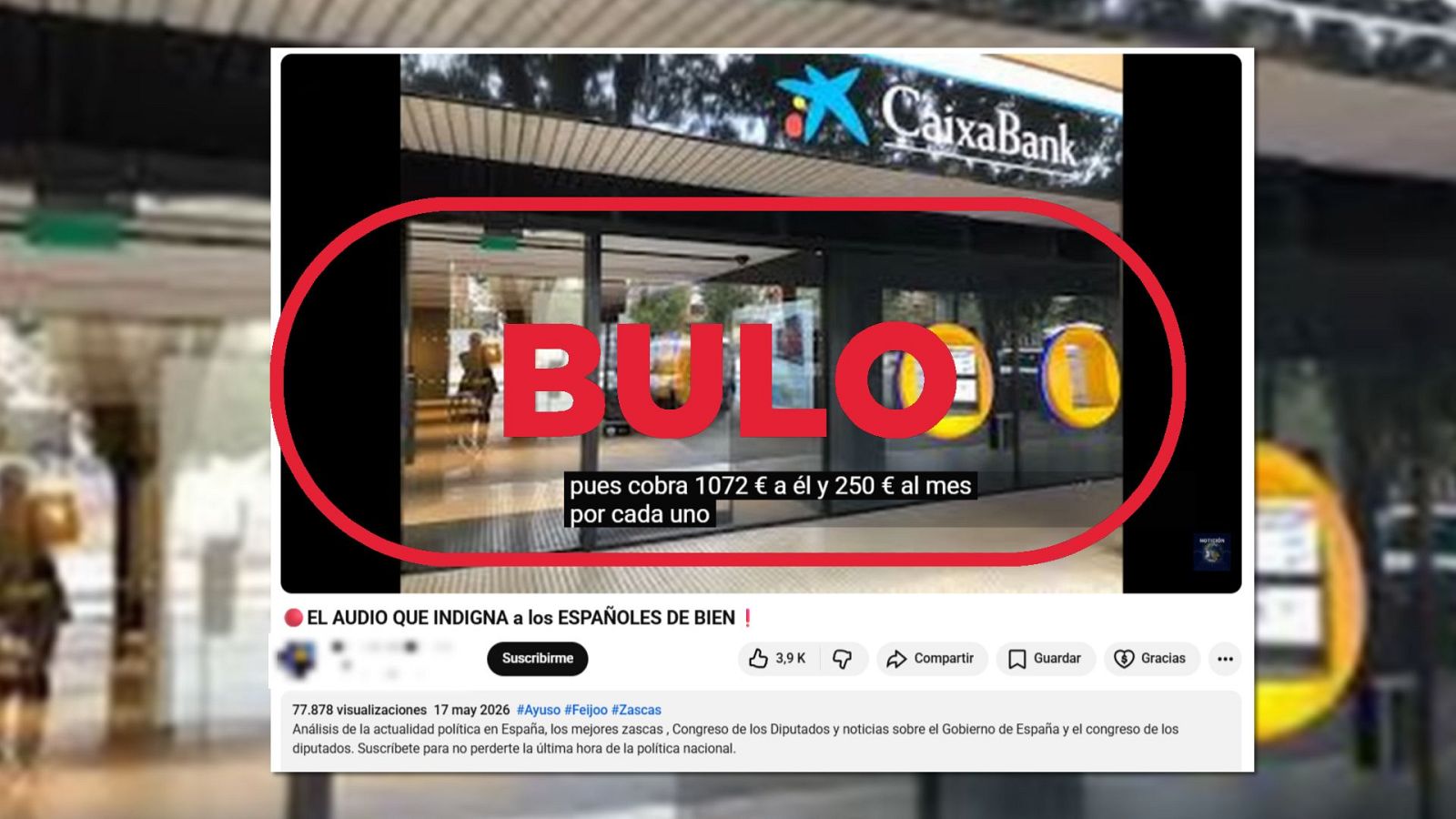 Este audio sobre una ayuda de 1.800 euros "para siempre" a un magrebí es un bulo  
