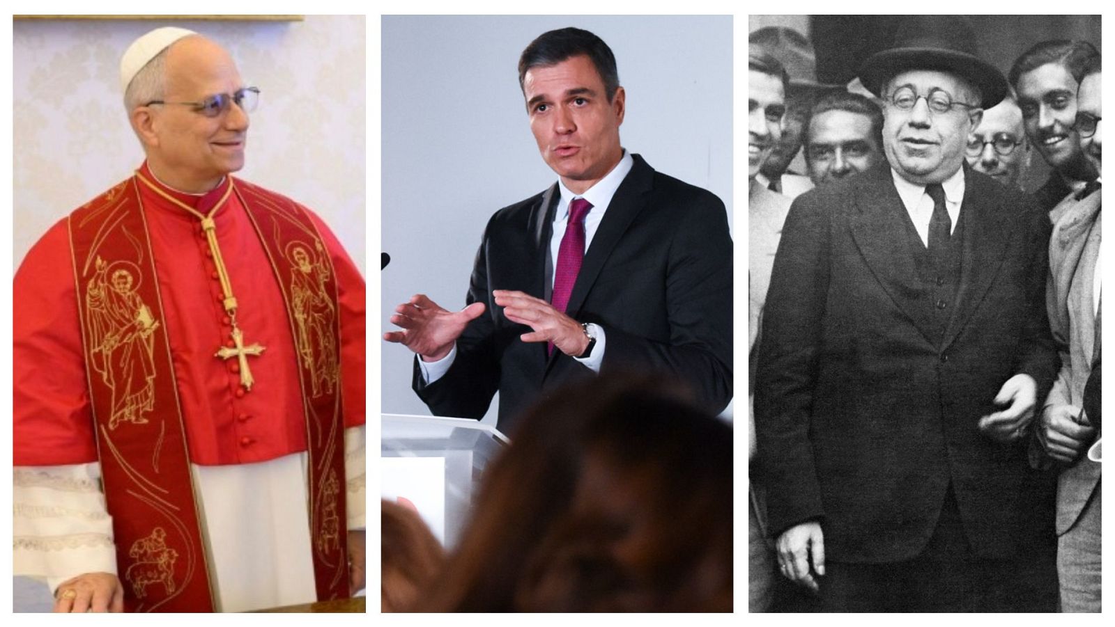 El papa León XIV y los presidentes Pedro Sánchez y Manuel Azaña comparten formación agustiniana