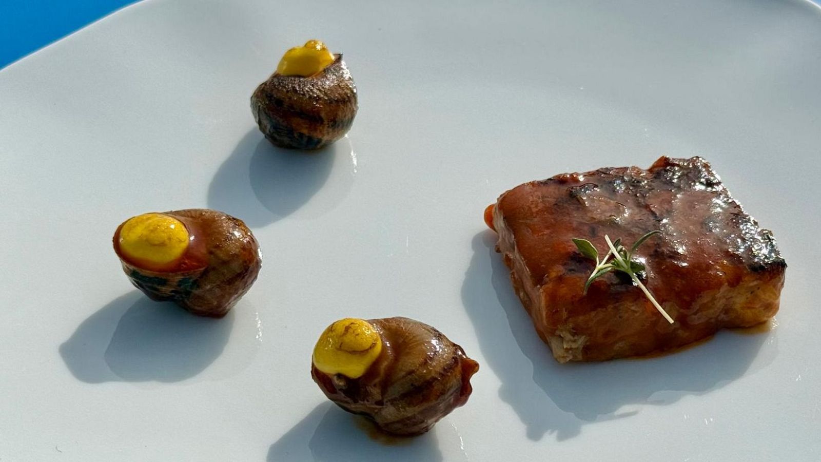 Receta de guiso de conejo y caracoles con salsa holandesa en MasterChef 14