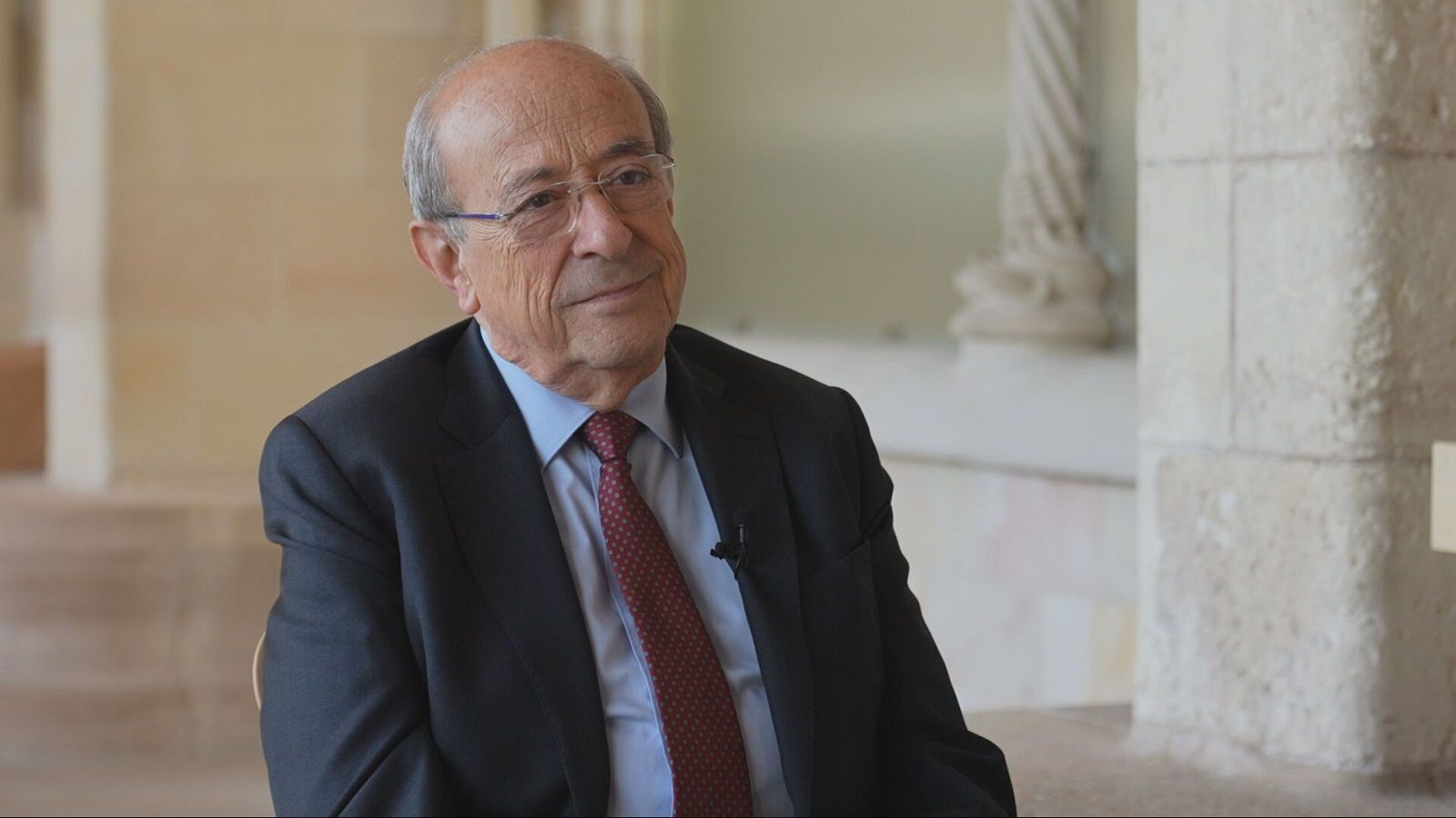 Esteve Camps, presidente delegado de la Junta Constructora de la Sagrada Familia, en una entrevista para RTVE