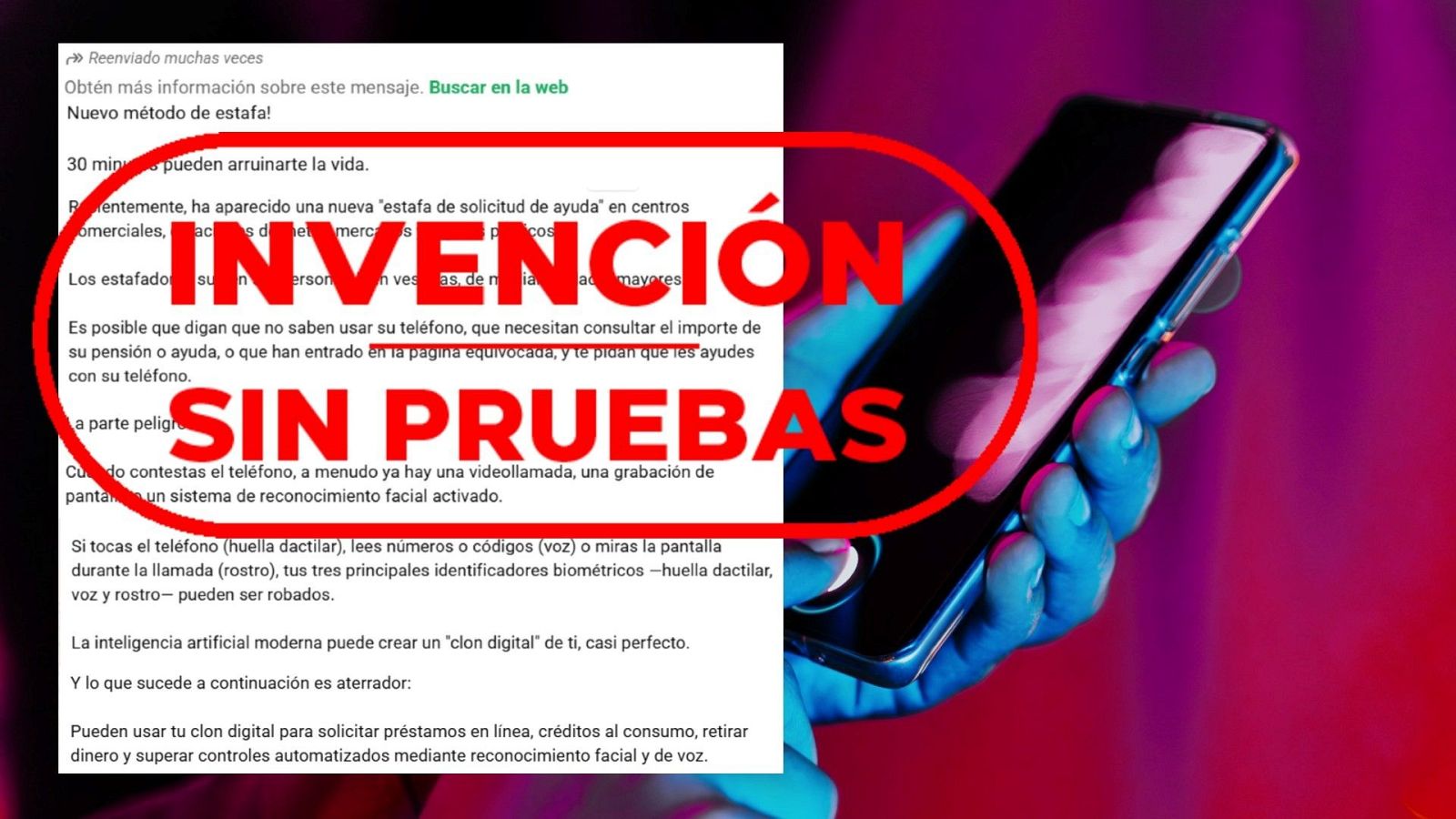 No te roban tus “datos biométricos” por ayudar con un teléfono en un lugar público