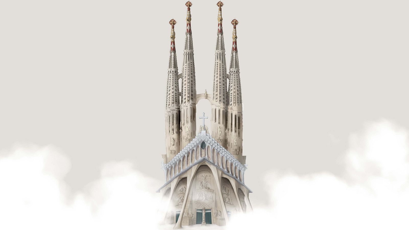 La fachada de la Pasión de la Sagrada Familia incorpora esculturas del catalán Josep Maria Subirachs.