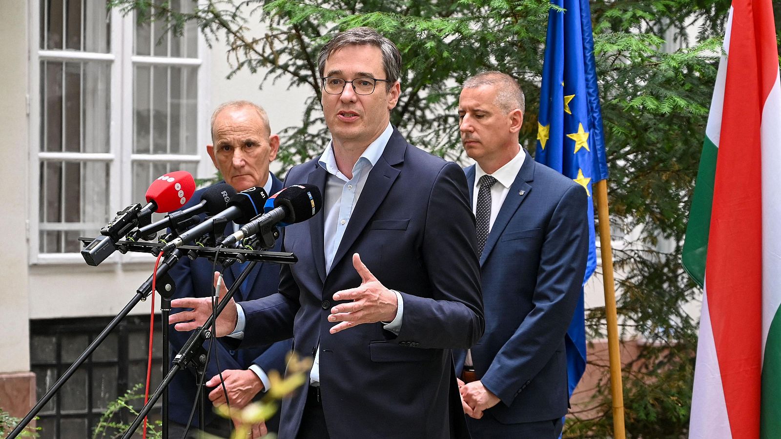 Gergely Karacsony, alcalde de Budapest, en unas declaraciones a medios