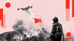 Mapa de los incendios activos hoy en España