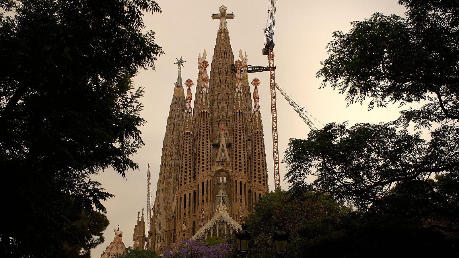 Vistas de la Sagrada Familia en Barcelona.