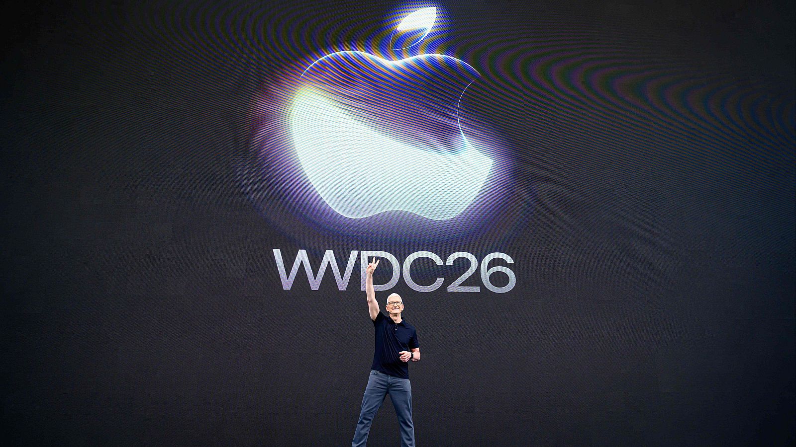 Tim Cook, CEO de Apple, durante la WWDC
