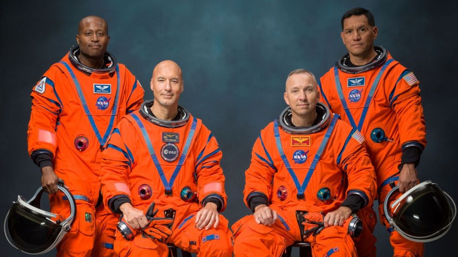 La NASA anuncia la tripulación de Artemis III: Bresnik, Rubio, Douglas y Parmitano.