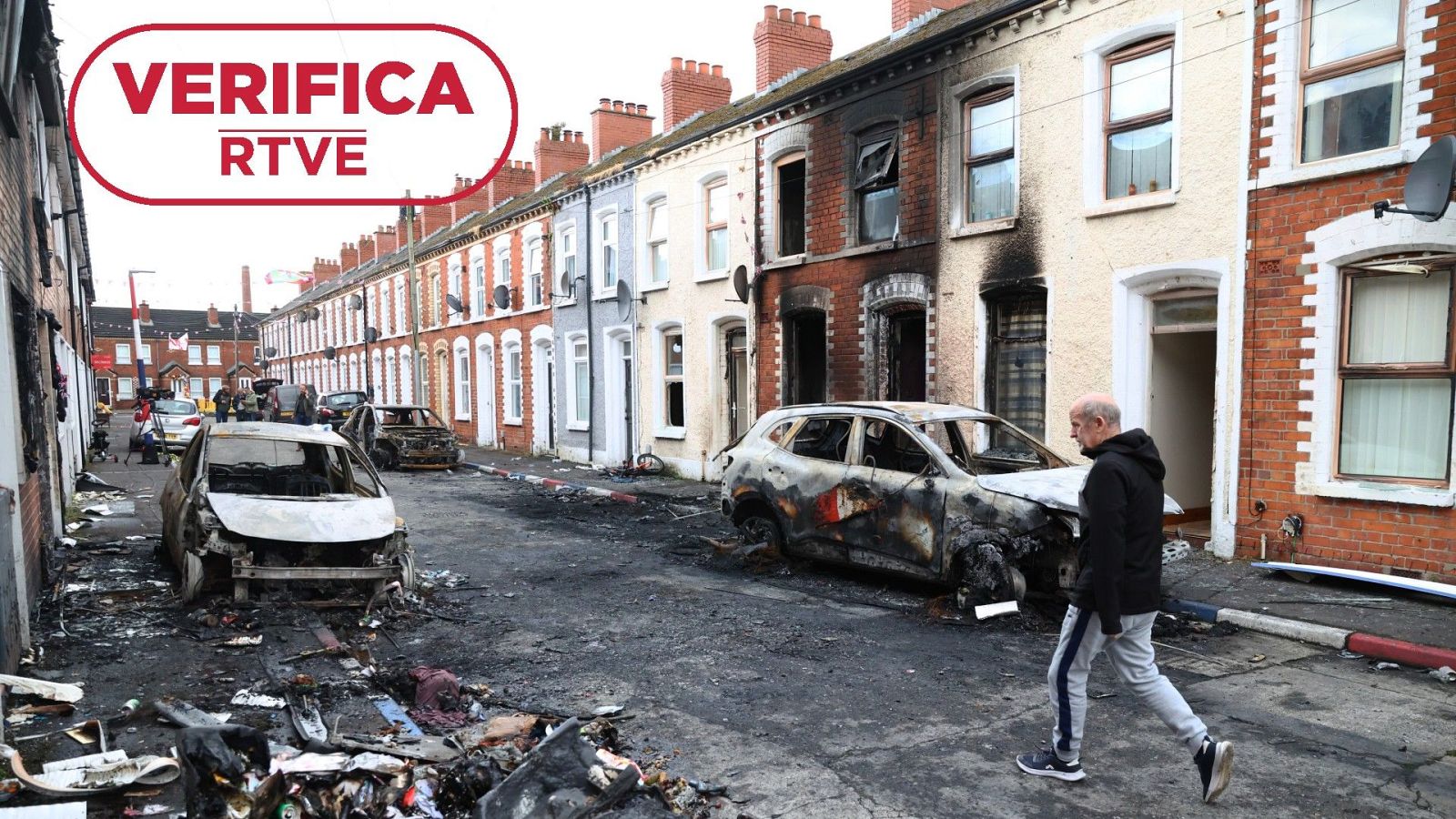 Bulos y desinformación sobre las protestas antiinmigrantes en Belfast