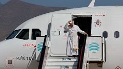 El papa llega a Gran Canaria en su sexto día de viaje por España con una agenda centrada en la migración