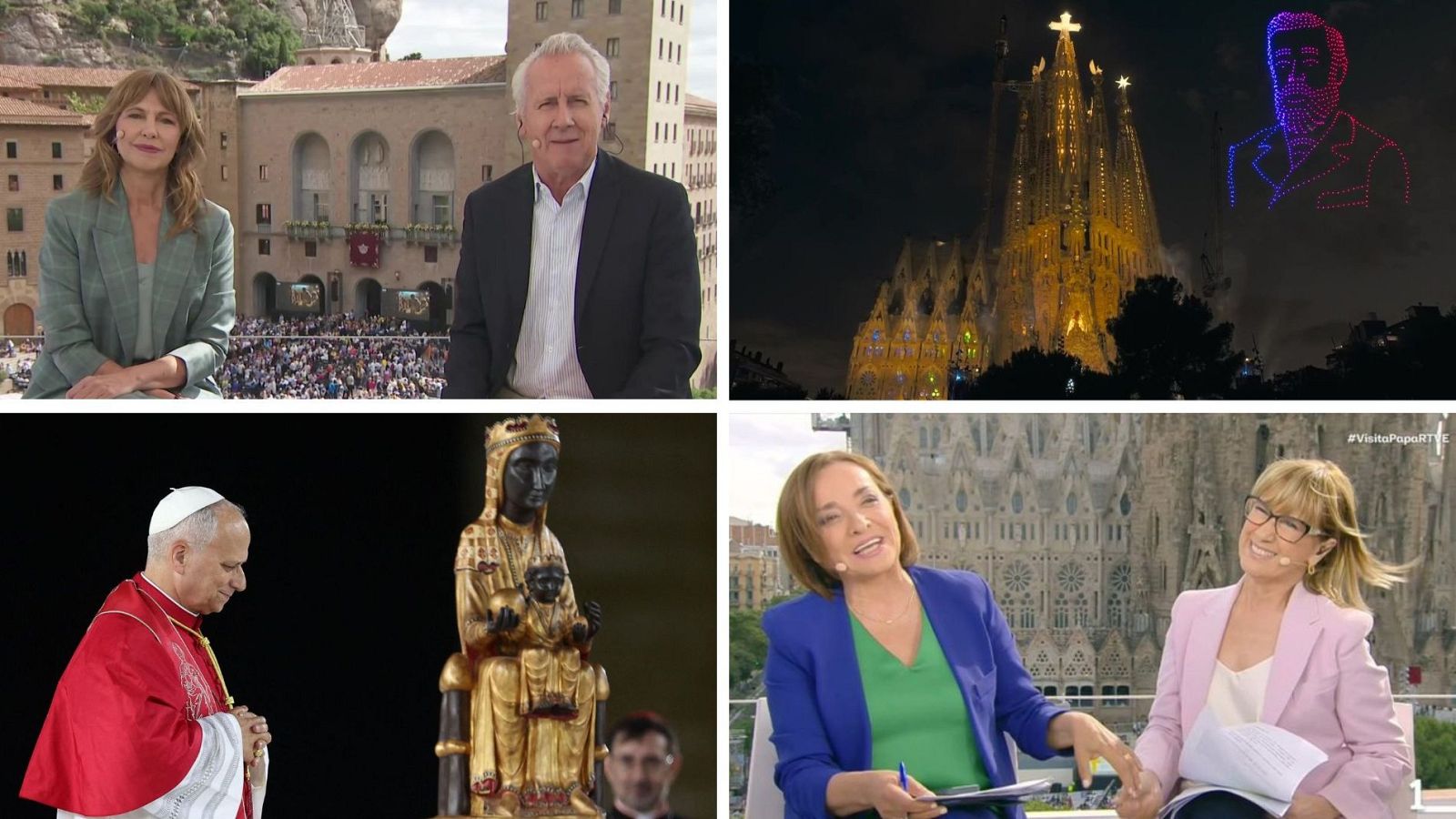Algunos momentos de los especiales informativos de este miércoles