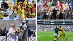 La 1 lidera el jueves (16,6%) con la inauguración del Mundial, la visita del papa a Canarias y el estreno de 'El perro andaluz'