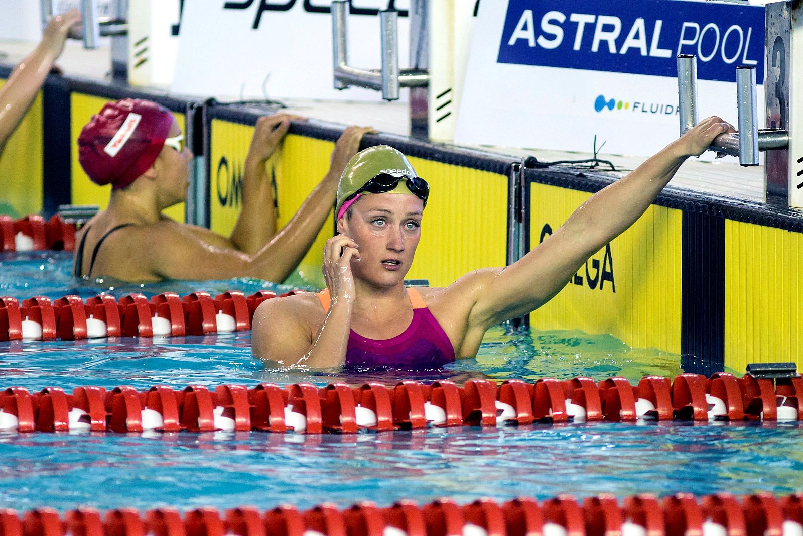 La nadadora Mireia Belmonte durante el XIX Open Primavera celebrado en Málaga.