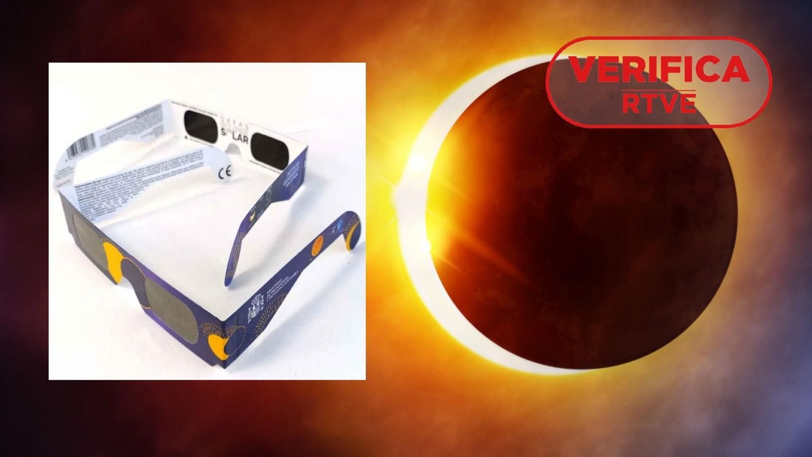 Las gafas de eclipse no homologadas son dañinas para la salud ocular