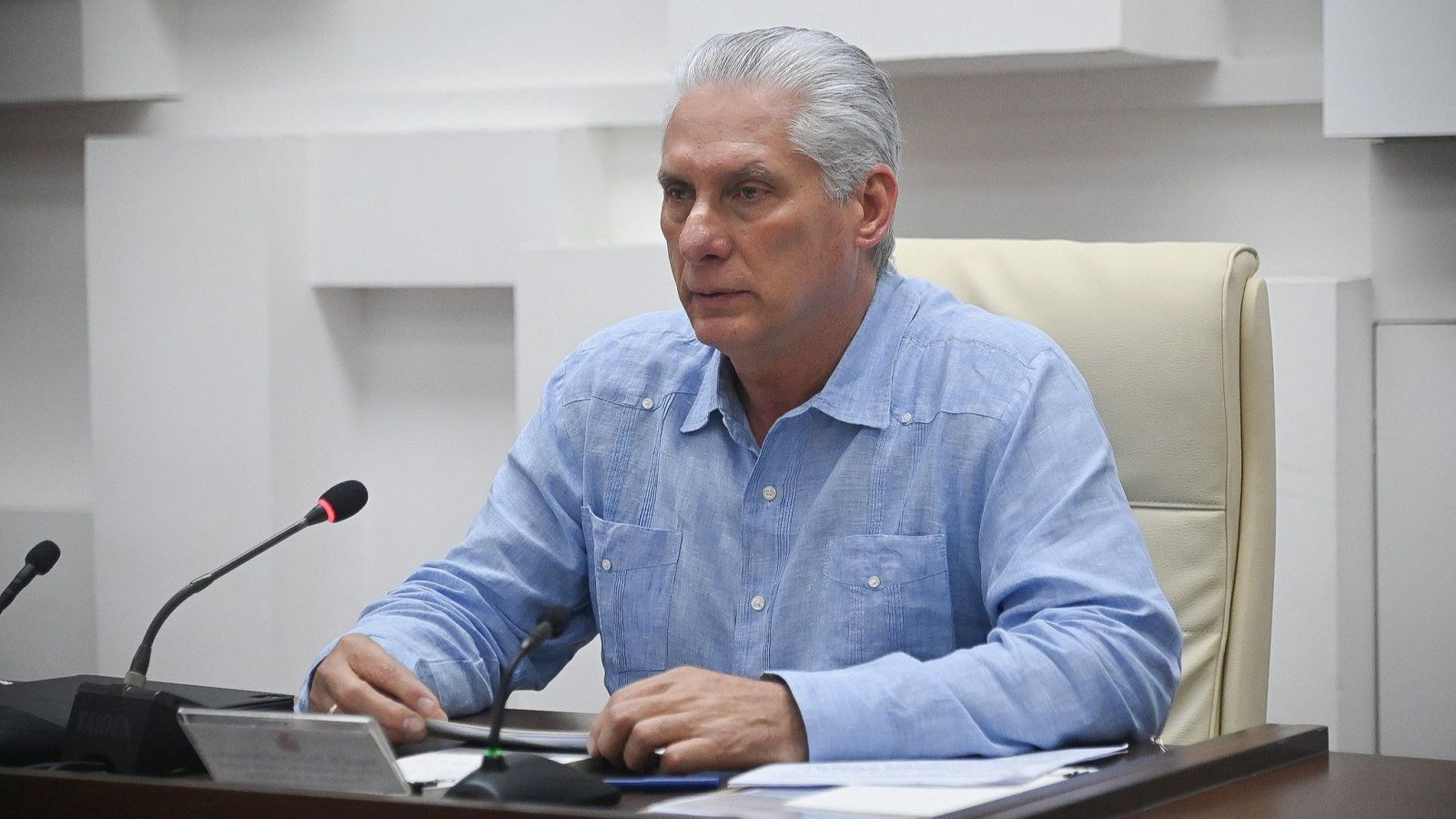 El presidente de Cuba, Miguel Díaz-Canel Bermúdez