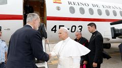 León XIV aterriza en Roma y agradece la acogida y hospitalidad brindada durante la visita a España