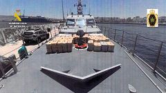 La Guardia Civil y Marruecos incautan un alijo de 4.777 kilos de hachís en el Estrecho de Gibraltar