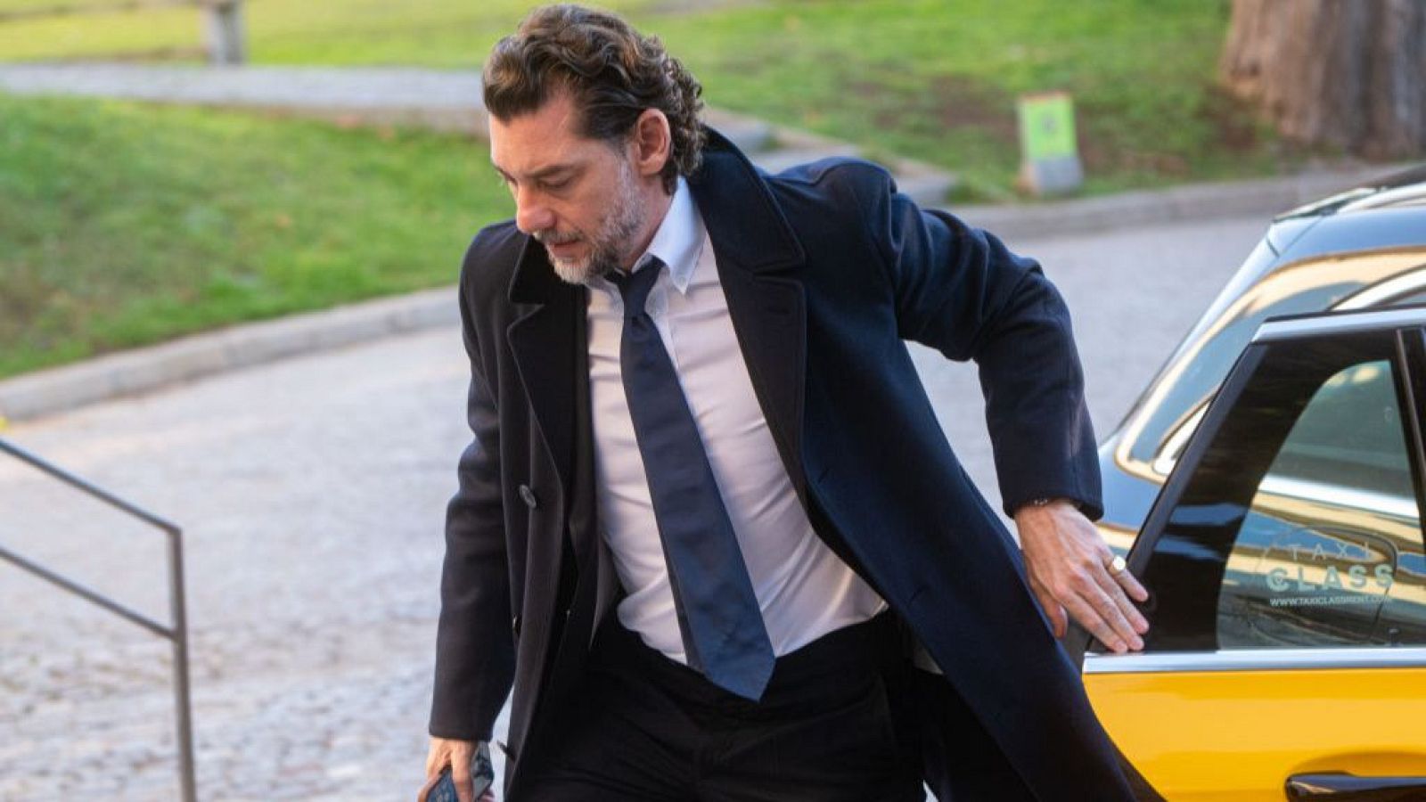 Jonathan Andic, hijo del fundador de Mango, Isak Andic, durante su llegada a los juzgados de Martorell, en Barcelona.