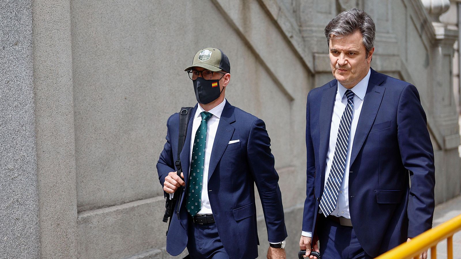 El comandante de la Guardia Civil Rubén Villalba a su llegada al Tribunal Supremo para declarar