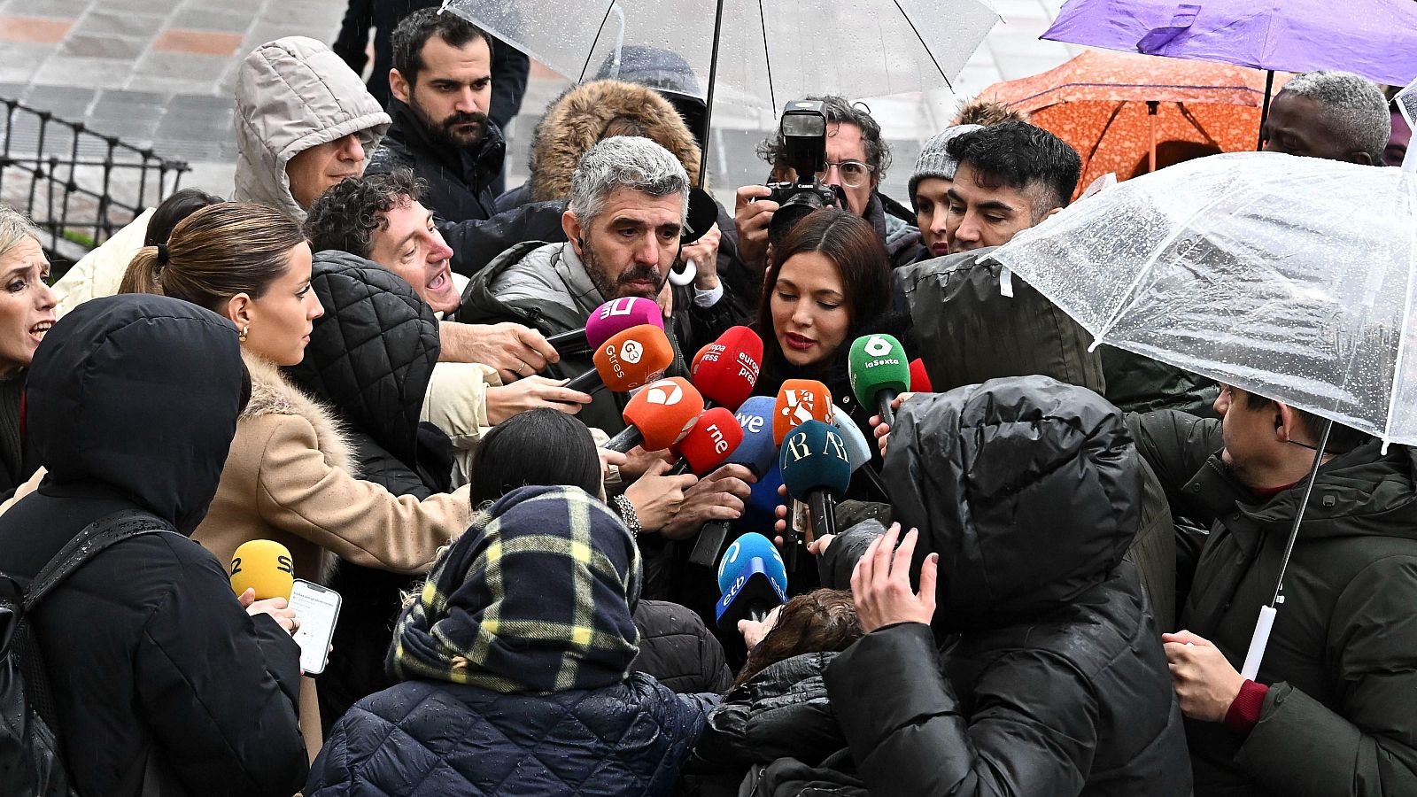 Elisa Mouliaá entra en los juzgados de Plaza de Castilla