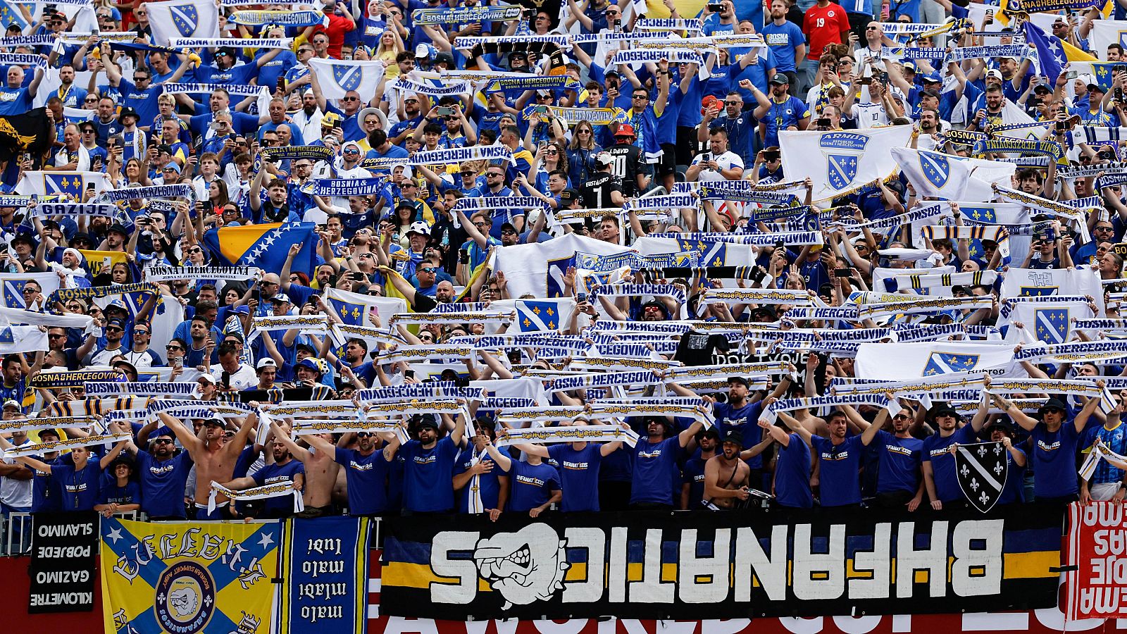 Aficionados bosnios en el Mundial 2026