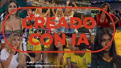 Mujeres jóvenes con escote y camisetas ajustadas: la IA manipula y sexualiza fotos de aficionadas del Mundial 2026