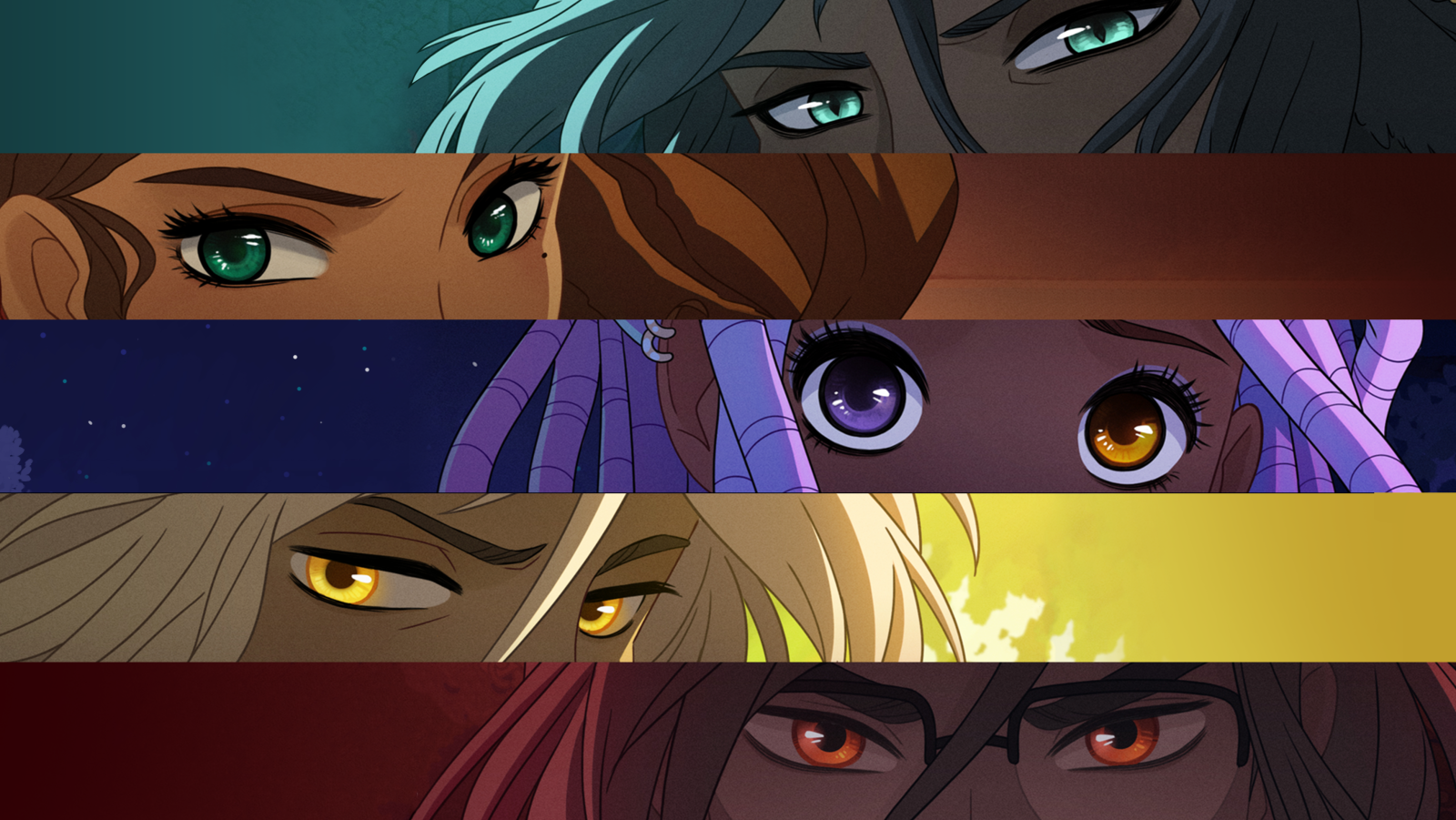 Los personajes principales de Mythic Love: Iberian Legends