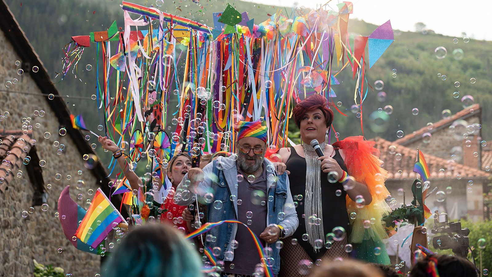 Desfile del festival Agrogay en Barcenilla, Cantabria