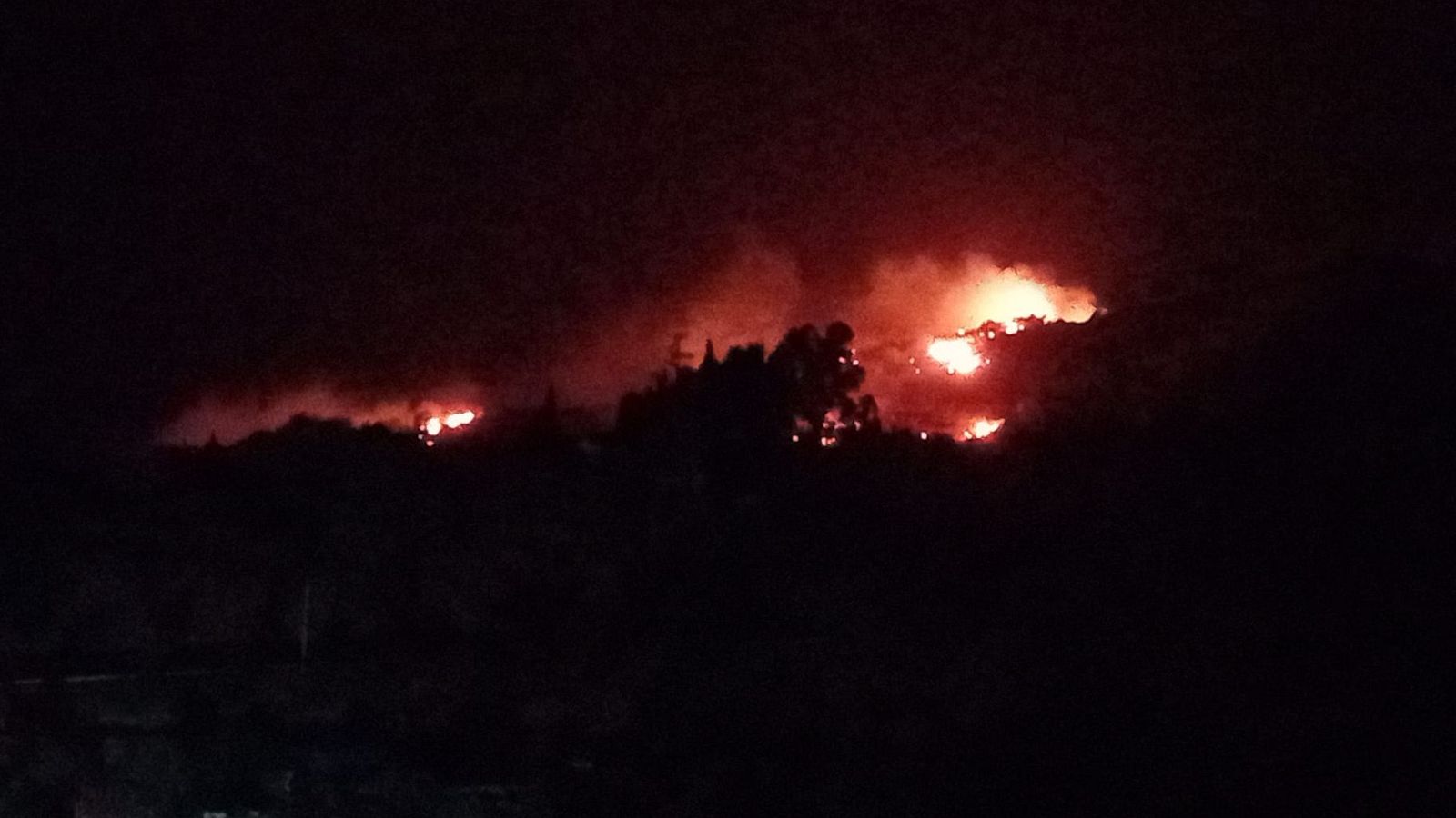 Incendio en Órgiva (Granada)