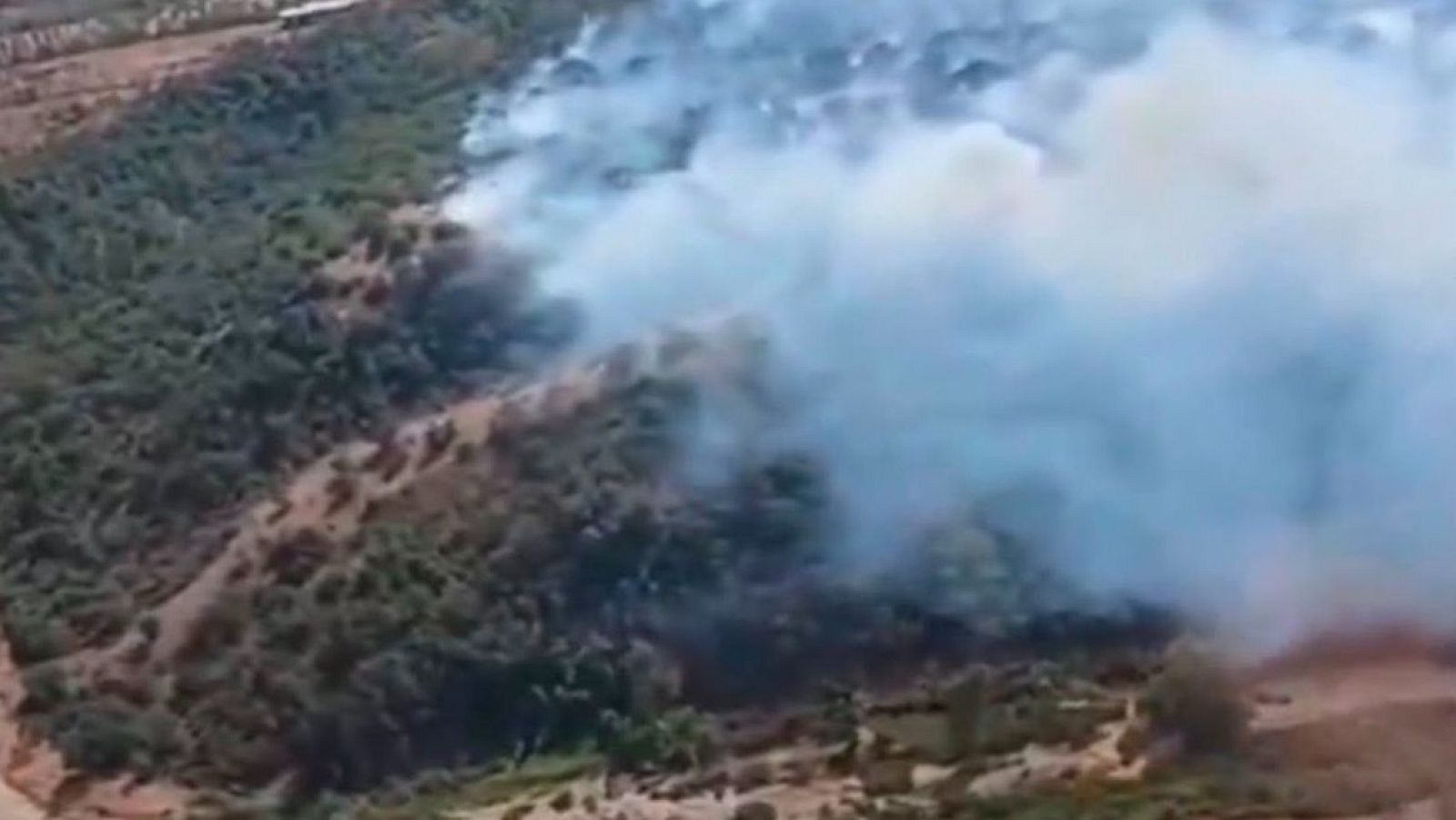 Incendio en Gerena (Sevilla)