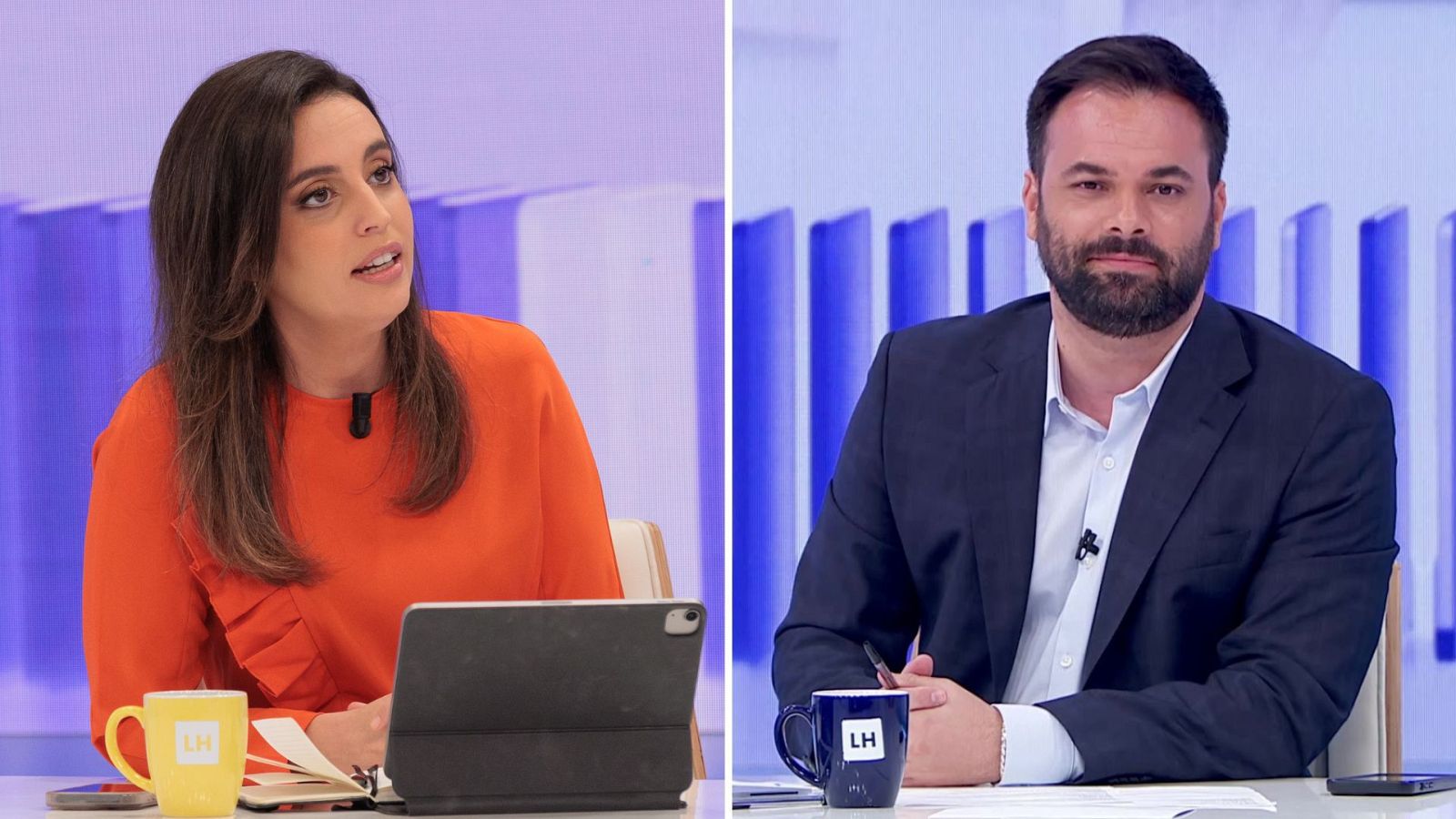 Aida Bao y Alex Barreiro en 'La Hora de La 1'