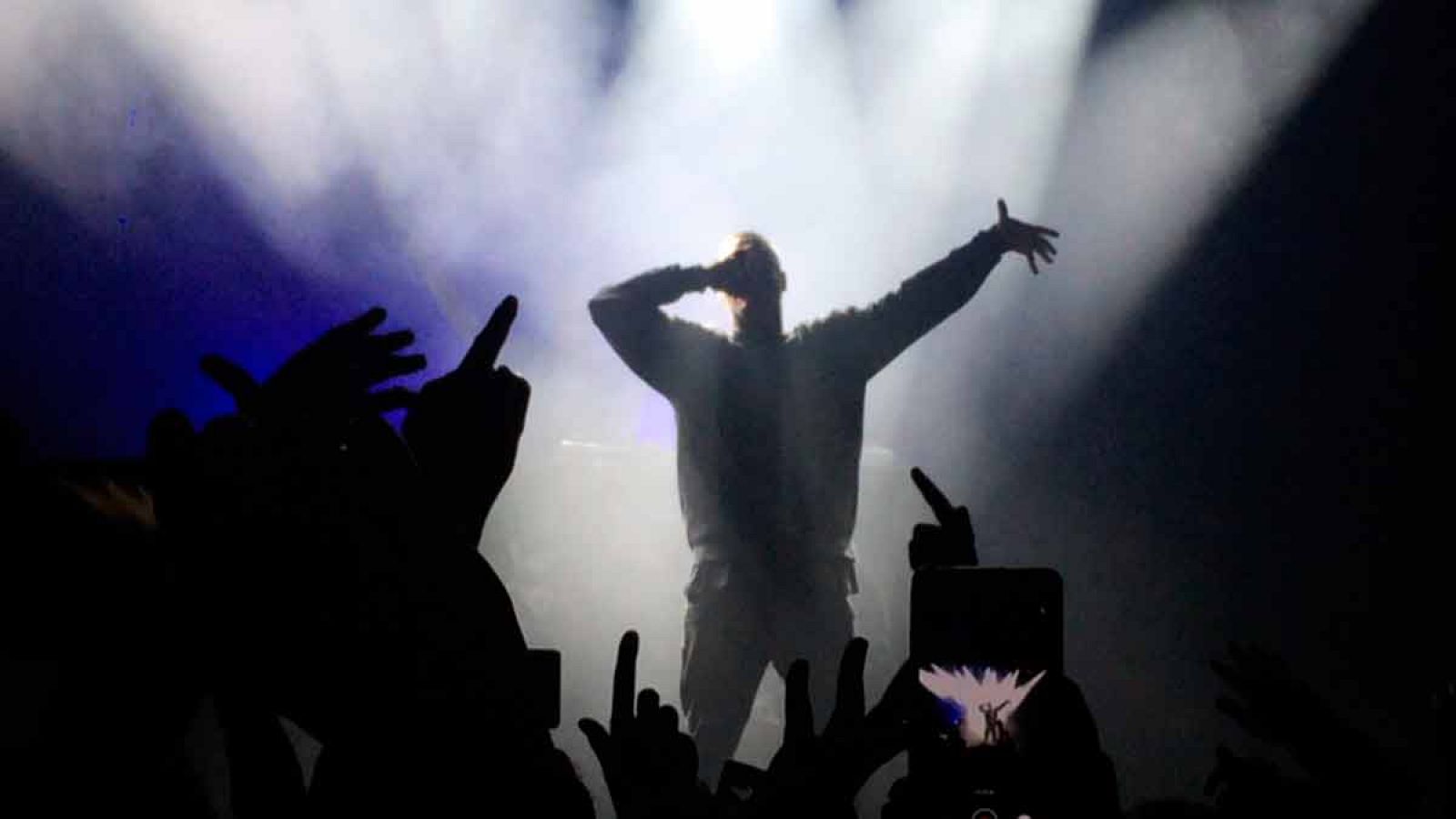 El rapero Kase O., durante uno de sus conciertos en Madrid
