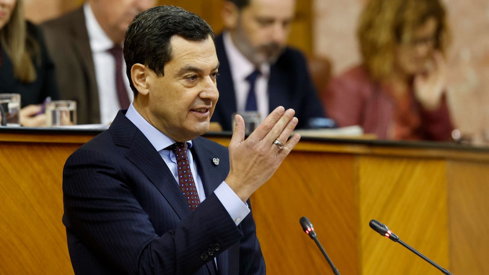 El Parlamento de Andalucía acoge la primera sesión del Pleno de Investidura de Juanma Moreno