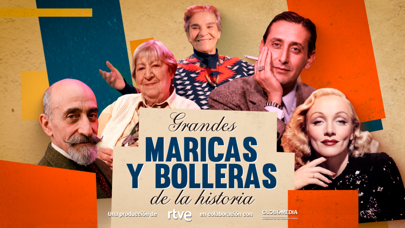 Cartel de 'Grandes maricas y bolleras de la historia'