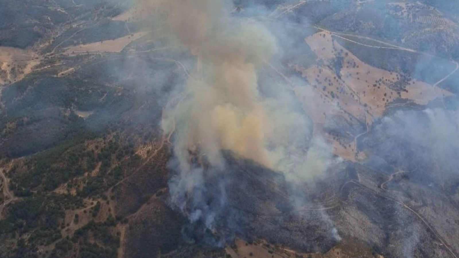 El incendio de Calzada de Calatrava sube a nivel 2.