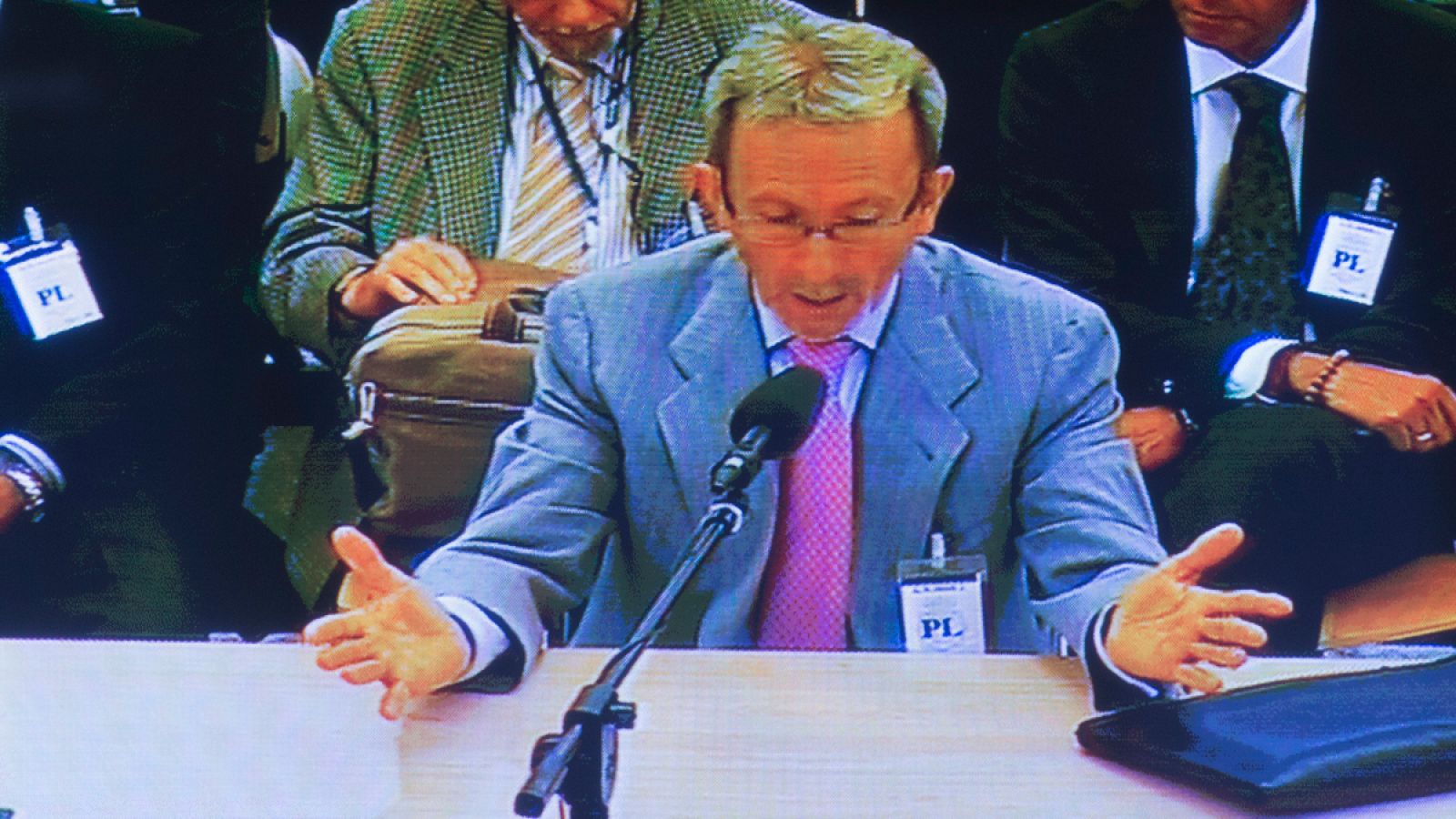 Imagen de archivo de Francisco Briones declarando ante el juez