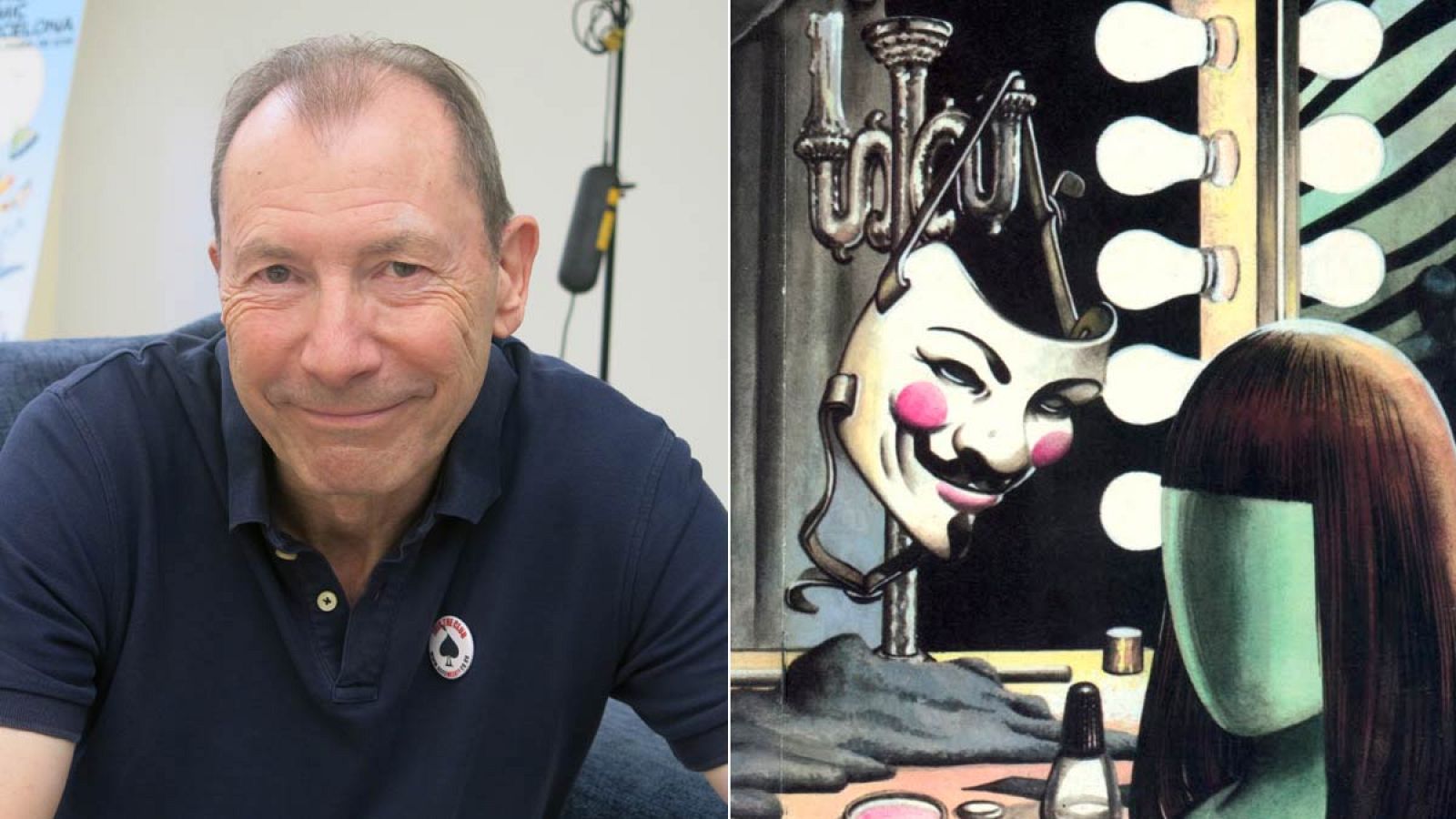 David Lloyd en el Salón del Cómic de Barcelona y la famosa máscara de V