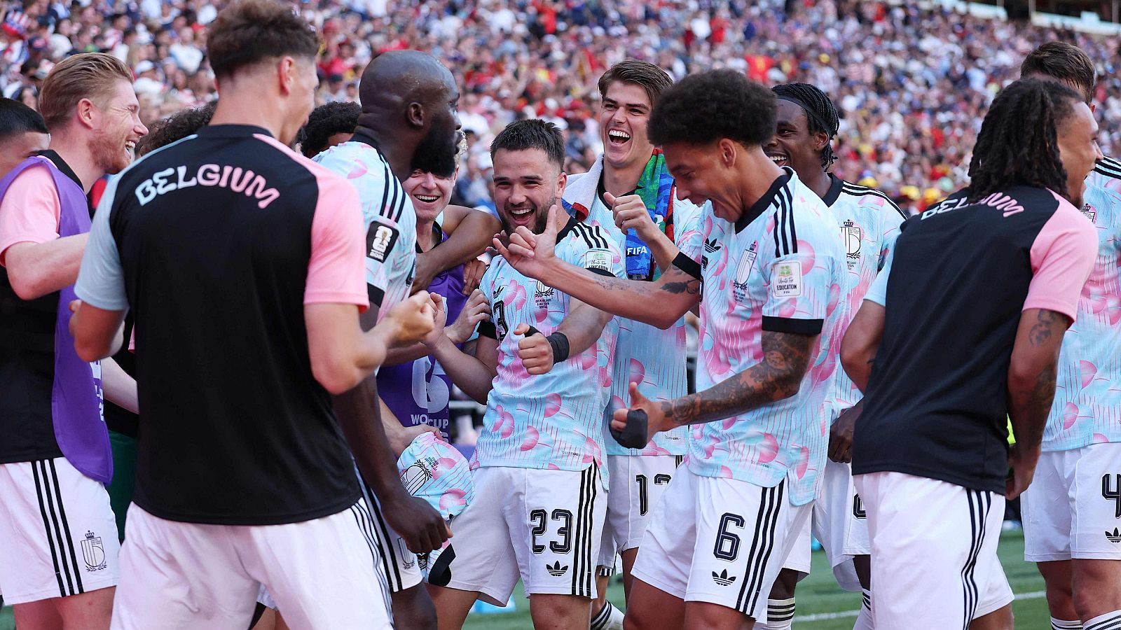 Bélgica delebra el pase a cuartos tras el Estados Unidos - Bélgica del Mundial 2026