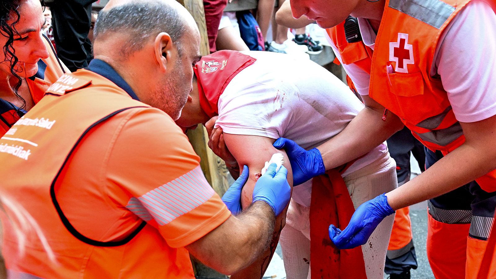 Parte heridos tercer encierro San Fermín 2026
