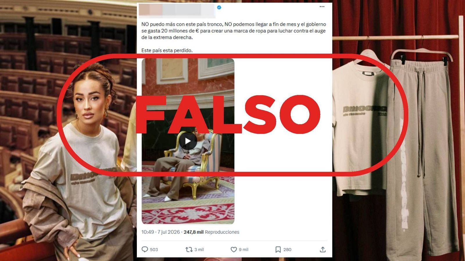 La campaña pública de ropa 'Dmocracia' no cuesta 20 millones de euros
