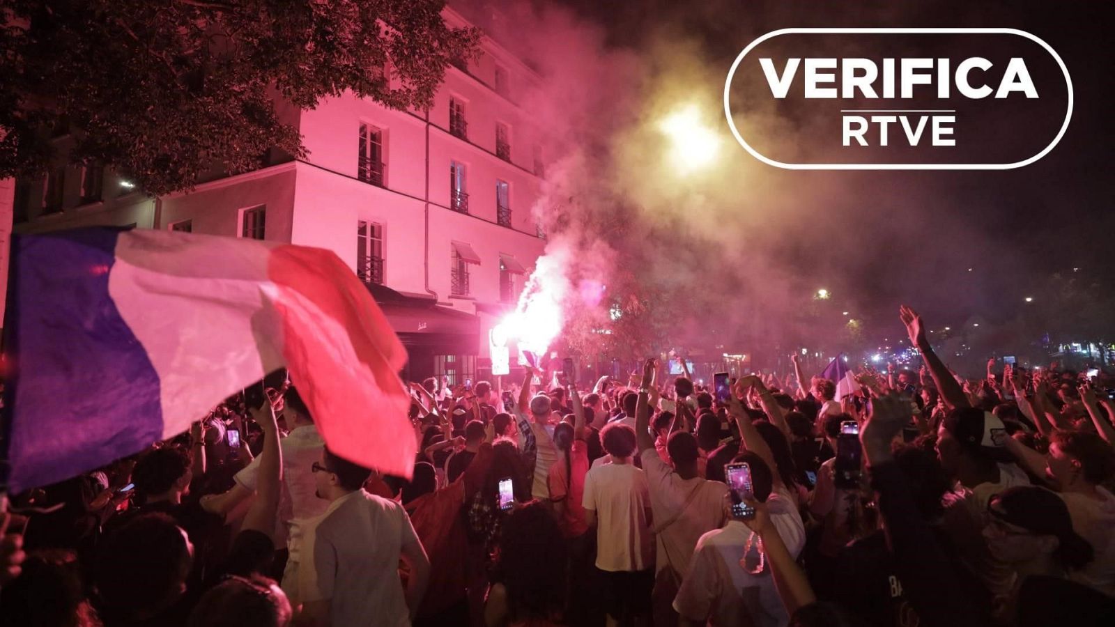 Vídeos descontextualizados que se presentan como disturbios en París tras la victoria de Francia ante Marruecos en el Mundial 2026