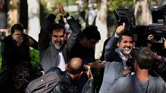 Sánchez, Junqueras y Cuixart protestan ante el Supremo por su "juicio político" y ponen en duda la objetividad de Llarena