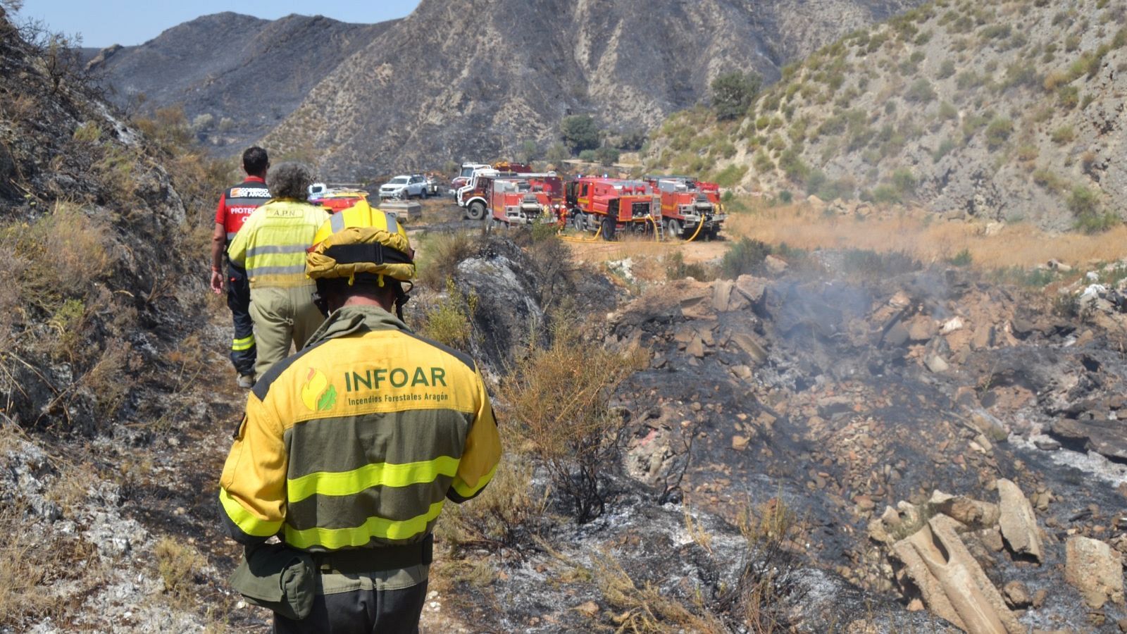 Aragón activa el nivel 2 por un incendio en Peñarroya de Trastavins, en Teruel