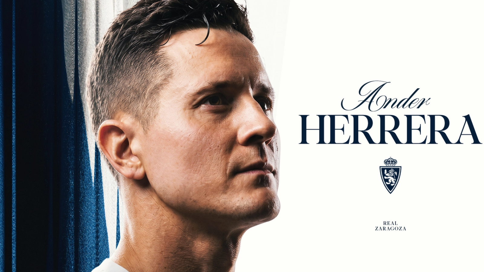 Ander Herrera, nuevo futbolista del Real Zaragoza.