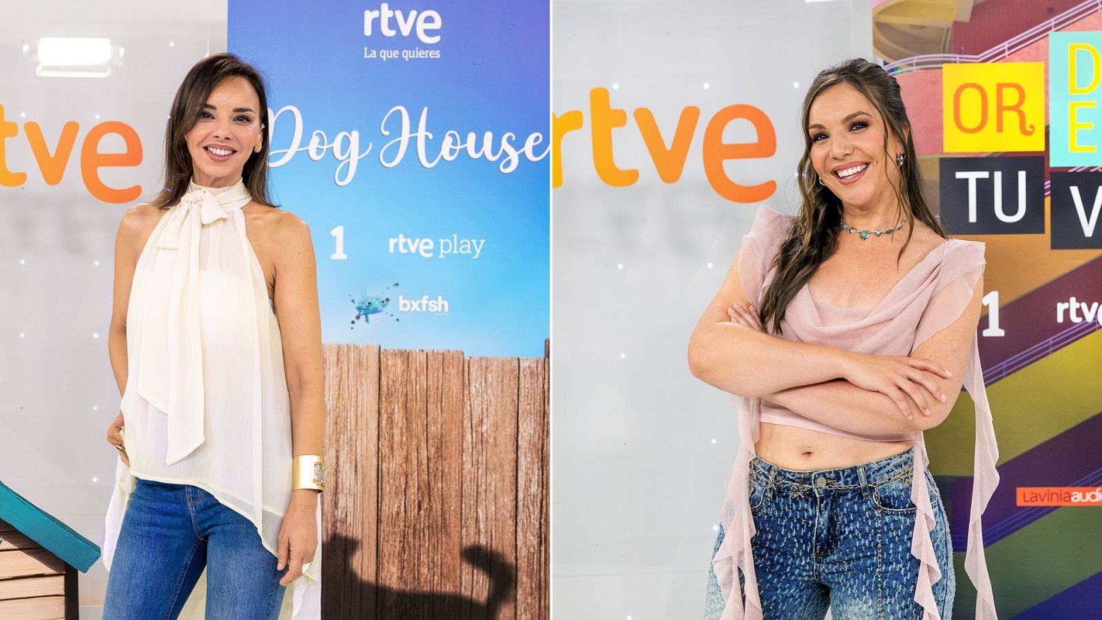 Chenoa, presentadora de 'Dog House', e Inés Hernand, presentadora de 'Ordena tu vida'