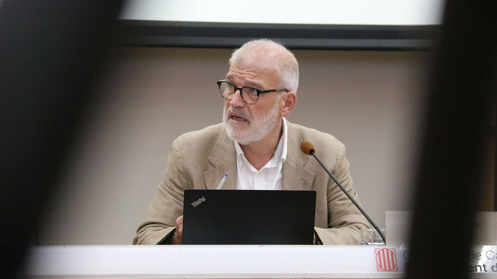 El secretari de Salut Pública, Esteve Fernández, en roda de premsa
