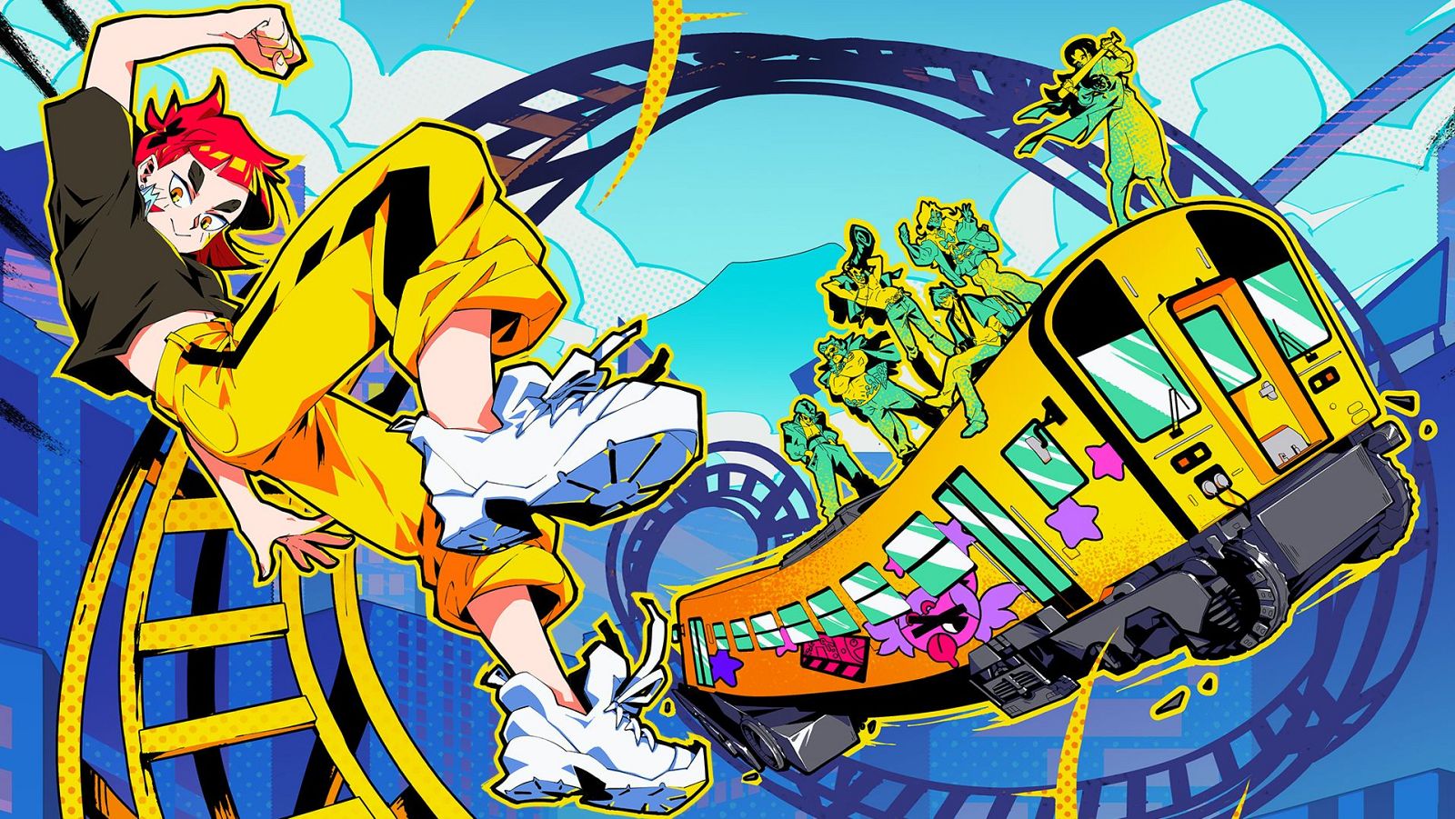 Ilustración principal del videojuego Denshattack!